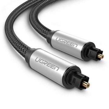 UGREEN Kabel optyczny Toslink Audio z oplotem 1m