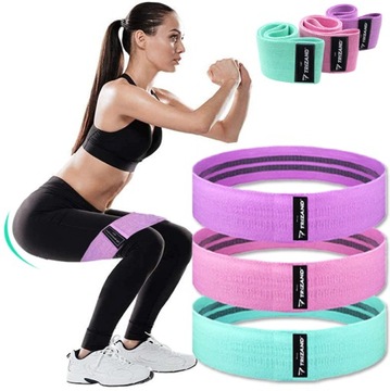 НАБОР ИЗ 3 ЭНЕРГЕТИК, МАТЕРИАЛЬНЫХ ЛЕНТ ДЛЯ УПРАЖНЕНИЙ