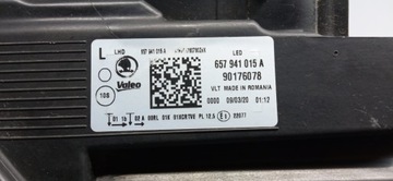 SKODA SCALA 19- SVĚTLO SVĚTLOMET LEVÝ PŘEDNÍ FULL LED EU 657941015A