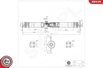 ESEN SKV 76SKV040 HŘÍDEL HNACÍ