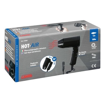 АВТОМОБИЛЬНЫЙ ФЕН 12В ТУРИСТИЧЕСКИЙ ДЛЯ КАМЕРЫ