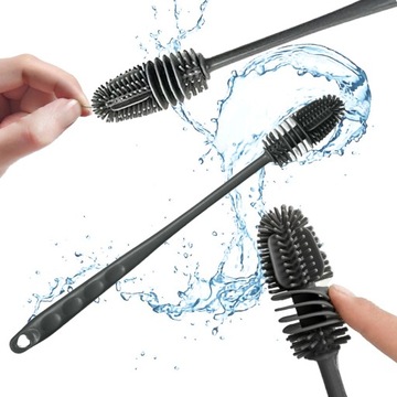 СИЛИКОНОВАЯ ЩЕТКА ДЛЯ МЫТЬЯ БУТЫЛОК И СТЕКЛОВ