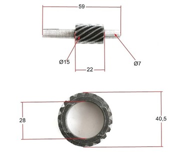 Вставьте тросовый привод контрзвездочки WSK 125 WFM.