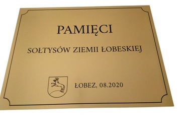 Tabliczka informacyjna na drzwi z grawerem 20x30cm