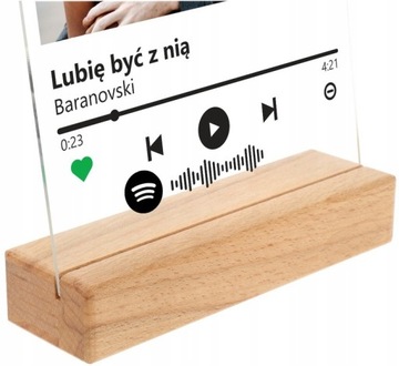 Подарочная рамка для вашего фото ТЕКСТ ПЕСЕН Spotify