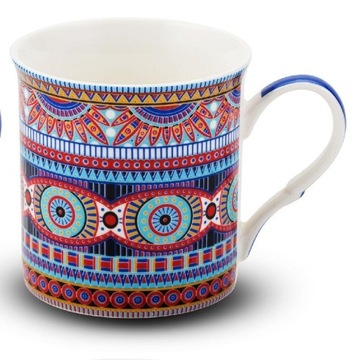 ZESTAW 4 KUBKÓW PORCELANOWYCH 330ML NA PREZENT