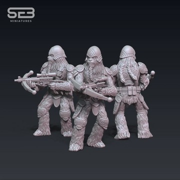 Furry Sharpshooter Crossbow Specialist model pasuje do gry StarWars Legion