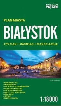 BIAŁYSTOK 1:18000 PLAN MIASTA PIĘTKA