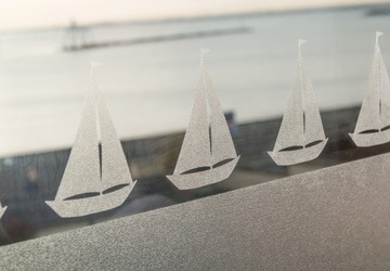 Статическая оконная пленка MILKY 67x150, подвергнутая пескоструйной обработке