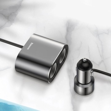 АВТОМОБИЛЬНЫЙ РАСПРЕДЕЛИТЕЛЬ С USB-РАЗВЕТВИТЕЛЕМ ПРИКУРИВАТЕЛЬ ЗАРЯДНОЕ УСТРОЙСТВО