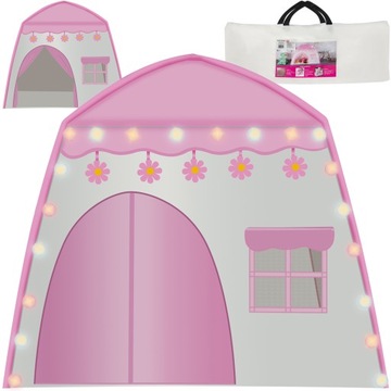 Палатка замок для Детского дворца со светодиодными лампами