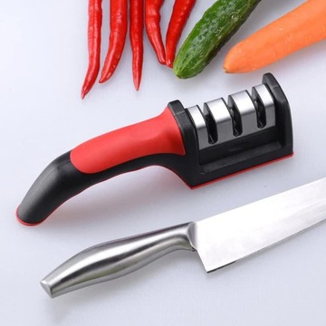 ТОЧИЛКА КУХОННЫХ НОЖЕЙ 3 В 1, компактные, трехфазные ножницы WHEELING WHEEL KNIFE
