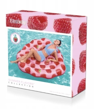 Матрас для бассейна и пляжа Pink Raspberry, матрас из ПВХ Picture