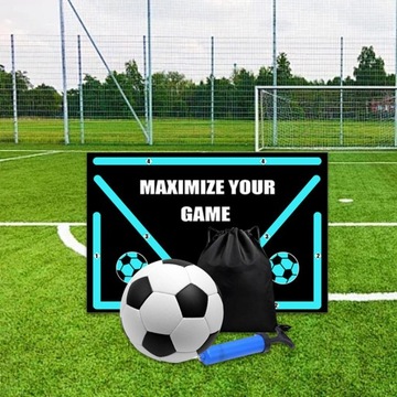 Football Footstep Training Mat Training Pace Ball with Pump Football