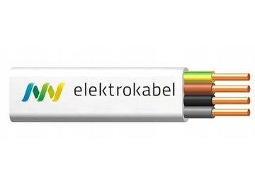 Przewód kabel YDYp 4x1,5 50mb. płaski ,drut 1953