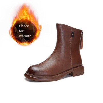 Nowe botki vintage Botki damskie w stylu brytyjskim Uniwersalne botki