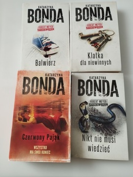 KATARZYNA BONDA PAKA x4 Balwierz Czerwony Pająk Klatka dla niewinnych Nikt