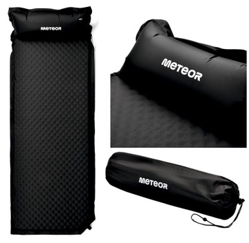 Самонадувающийся туристический надувной коврик 200см с подушкой и чехлом METEOR