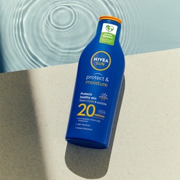 NIVEA SUN Солнцезащитный лосьон увлажняющий с фильтром SPF20 200мл