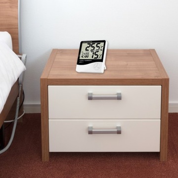 МЕТЕОСТАНЦИЯ ПОГОДНАЯ КОМНАТА ТЕРМОМЕТР ГИГРОМЕТР ЧАСЫ МЕТЕО БУДИЛЬНИК