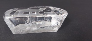 Стеклянная скульптура-папье Deer Deer WWF Пол Ислинг Svensk Glas