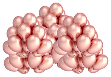 Balony metaliczne ROSE GOLD wesele urodziny 50 szt