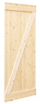 DRZWI DREWNIANE SOSNOWE PRZESUWNE LOFT RUSTIC Z 90