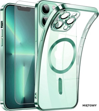 МАГНИТНЫЙ ЧЕХОЛ ДЛЯ MAGSAFE ДЛЯ APPLE IPHONE 15 PRO MAX COLOR CASE + СТЕКЛО