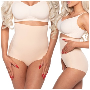 Majtki Wyszczuplające Brzuch Figi z Wysokim Stanem Modelujące Sylwetkę L/XL