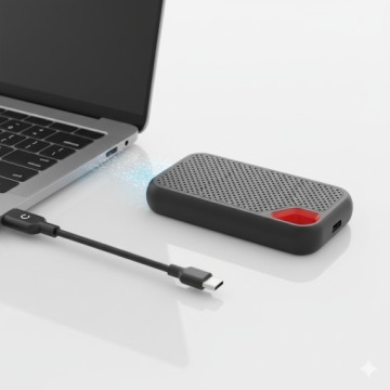 Внешний жесткий диск 6 ТБ USB-C для iPhone Android Laptop Mac