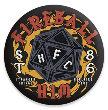 Przypinki do ubrań Stranger Things 4 Fireball