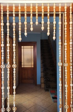 ДЕРЕВЯННАЯ ШТОРА С БИСЕРАМИ 80см - подарок