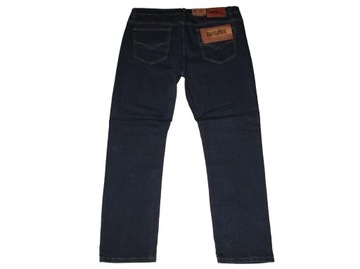 DUŻE SPODNIE męskie jeansy granatowe W45 118-120 cm