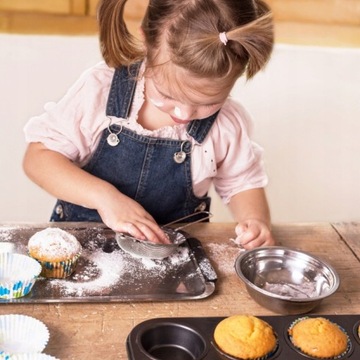 ФОРМА ДЛЯ МАФФИНОВ ТЕФЛОНОВАЯ АНТИПРИГАРНАЯ + СИЛИКОНОВАЯ ФОРМА 12 ШТ.