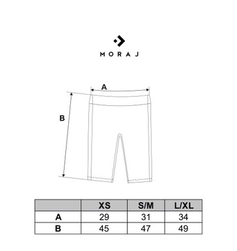 Legginsy Krótkie z Lampasami Damskie Kolarki KRYJĄCE Getry S/M MORAJ