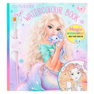 Kolorowanka Wodna Mermaid Syrenka Top Model 12414