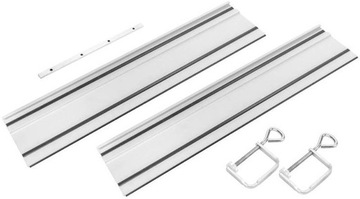 SZYNY PROWADZĄCE 2 X 700 MM ŁĄCZNIK 2 ZACISKI