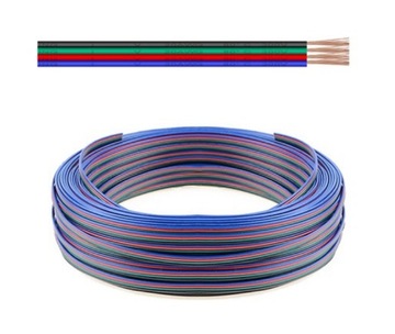 Przewód do taśm LED 4x0,5 AWG20 (1m)