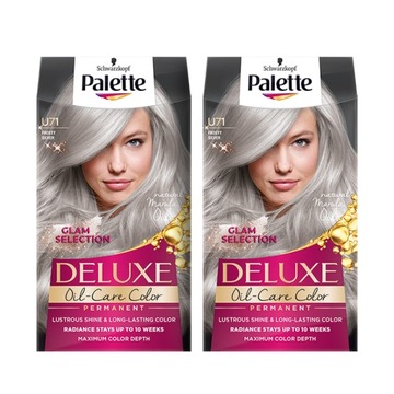 Palette Deluxe Farba do Włosów Mroźne SrebroU71 x2