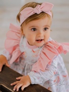 Хлопковая повязка на голову PIN-UP с бантиком SMOOTH 50-54