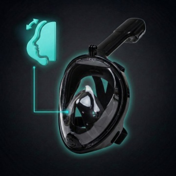 FULL-FACE SWIMMING MASK Non-Fog AntiFog S/M