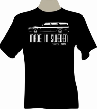 KOSZULKA T-shirt z nadrukiem fana VOLVO 740 / 745