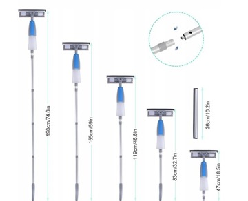 ТЕЛЕСКОПИЧЕСКИЙ ИНСТРУМЕНТ ДЛЯ МЫТЬЯ ОКОН ФОТОВОЛЬТНЫЕ ПАНЕЛИ 3в1 С РАСПЫЛИТЕЛЕМ