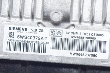 CITROEN C6 JEDNOTKA ŘÍDÍCÍ MOTOREM ECU 9658198080 9648237680 2.7 DIESEL