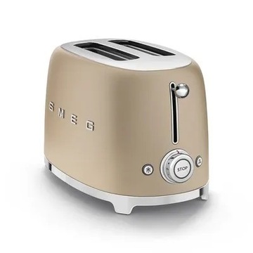 Smeg - Тостер на 2 ломтика, шампанское TSF01CHMEU