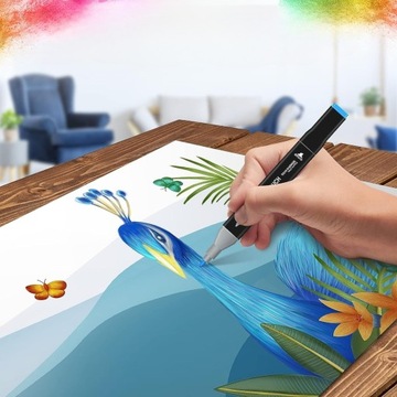 ДВУСТОРОННИЕ АЛКОГОЛЬНЫЕ МАРКЕРЫ, ТРИПСЫ, МАРКЕРЫ, РУЧКИ, 168 ЦВЕТОВ