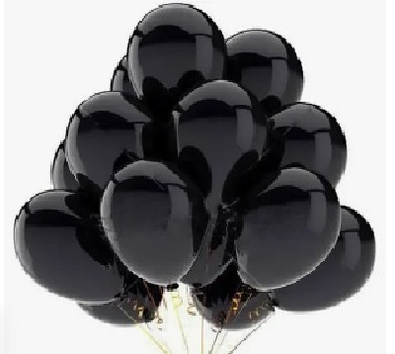 ZESTAW BALONY CZARNE 100 SZTUK 5