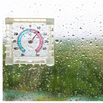 НАРУЖНЫЙ ВНУТРЕННИЙ ОКОННЫЙ ТЕРМОМЕТР ДЛЯ ОКНА САД ПРОЗРАЧНЫЙ 50