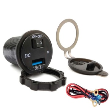 QC3.0 USB-разъем Зарядное устройство для МОТОМОБИЛЯ