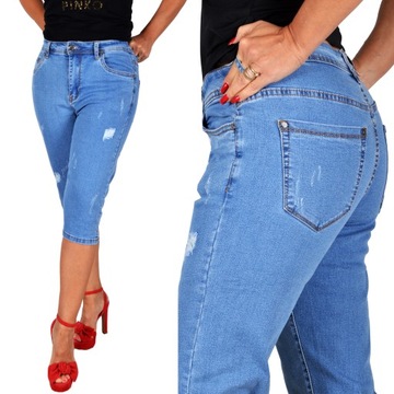 Spodenki Jeans Jeansowe RYBACZKI WYSZCZUPLAJĄCE #